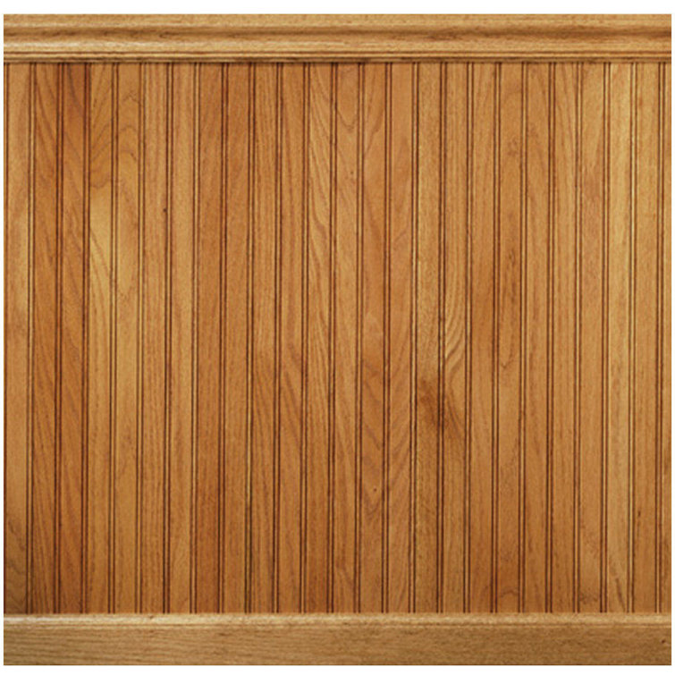 Manor House 96" Solid Wood Wall Paneling in Red Oak & Reviews Wayfair